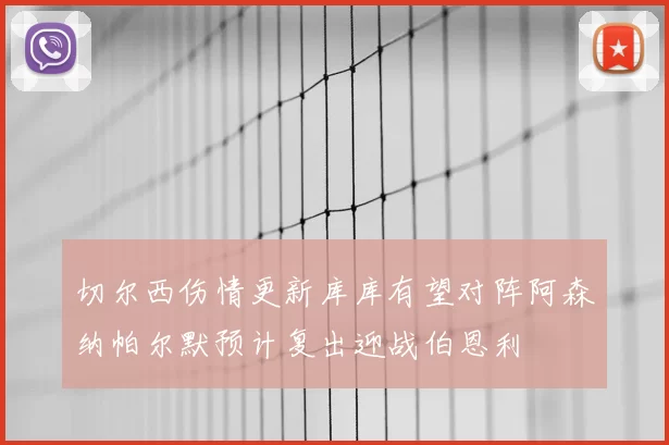 切尔西伤情更新库库有望对阵阿森纳帕尔默预计复出迎战伯恩利