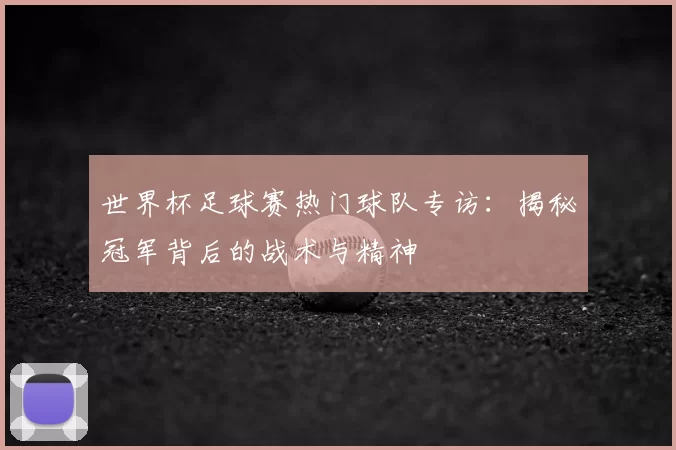 世界杯足球赛热门球队专访:揭秘冠军背后的战术与精神