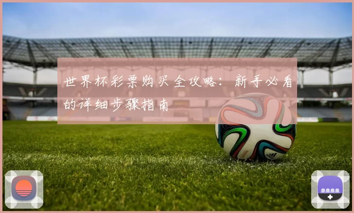 世界杯彩票购买全攻略:新手必看的详细步骤指南